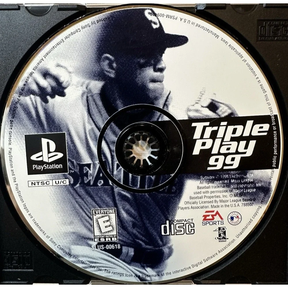 PS1 EA Sports Triple Play Baseball Lot - 99 (Disc Only), 2000 CIB, 2001 CIB